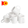 Al por mayor Hot Fancy 11oz Sublimación White Ceramic Coffee Milk Bebida y taza